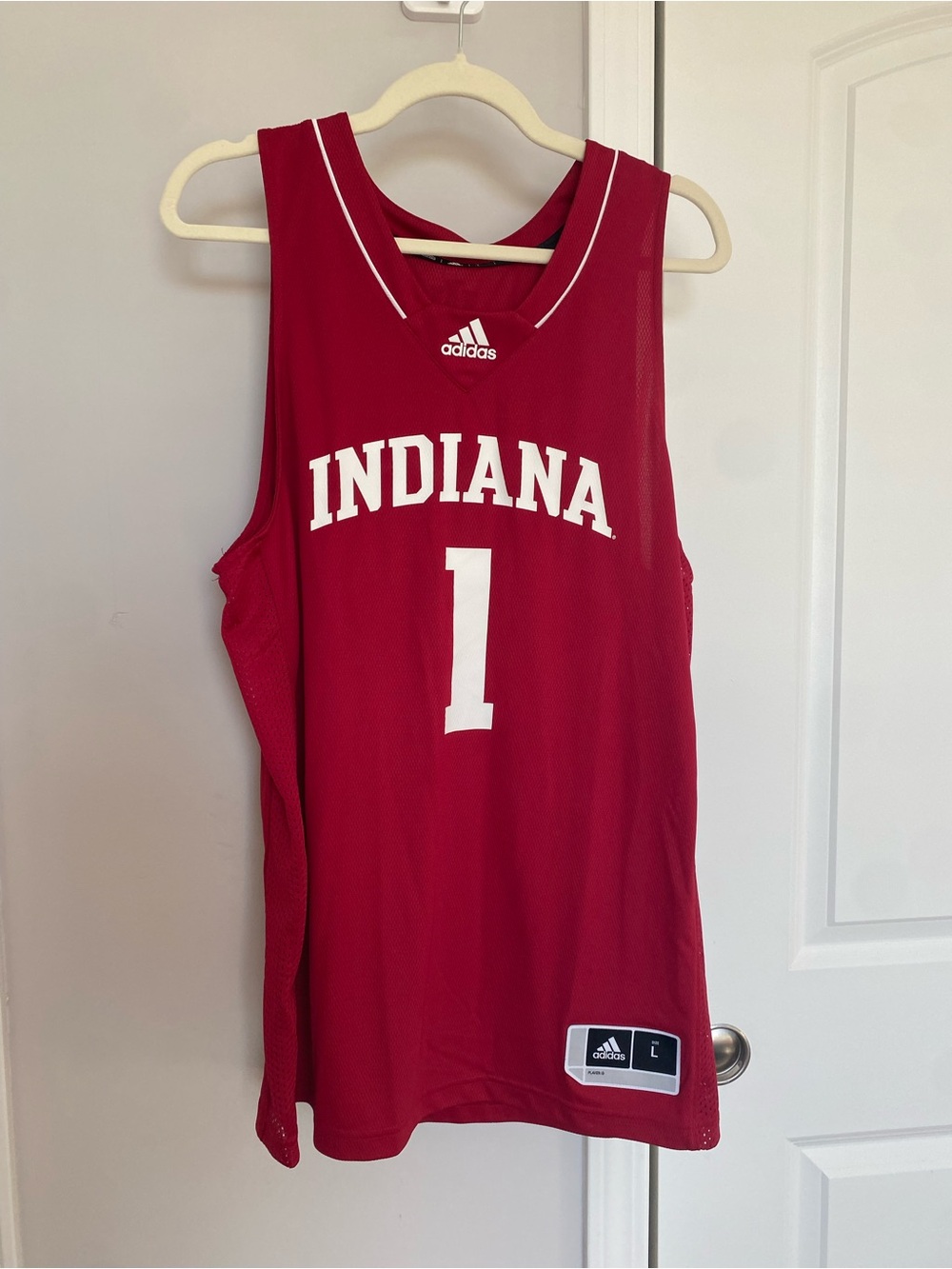 adidas Red Indiana Basketball Jersey